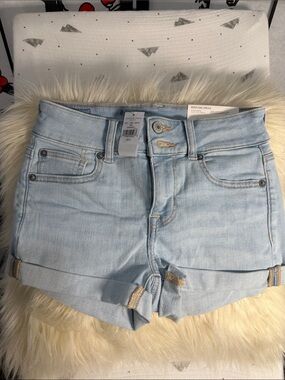 American Eagle Outfitters Light Blue Denim Jean Shorts